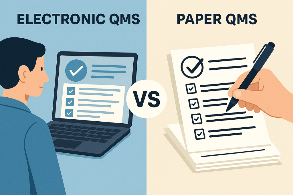 Electronic QMS vs. Paper QMS What Saves More Time & Money