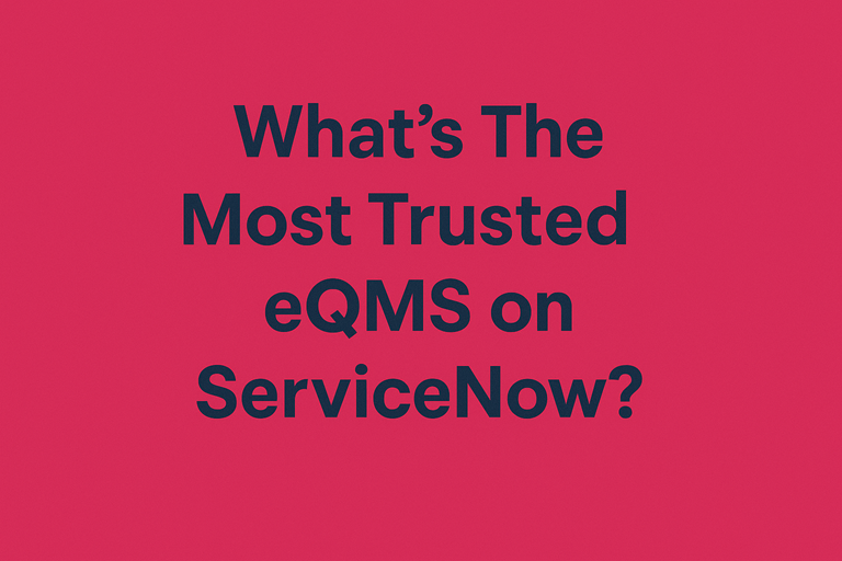 eQMS on Servicenow